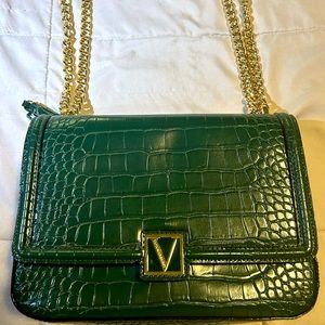 Victoria secret medium sized purse with gold chain straps